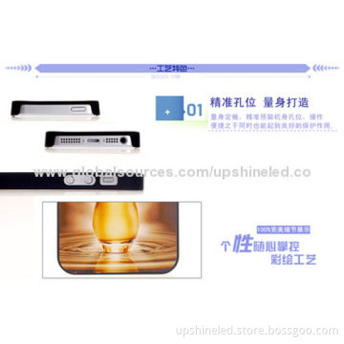 PC Cases for iPhone with Red Wine Printing, OEM/ODM Orders Welcomed
